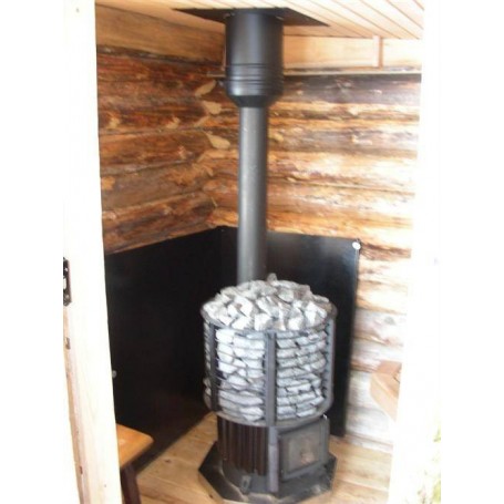 Tilbehør til en opvarmet saunaovn Vægbeskyttelsesplade Sort 800x1000