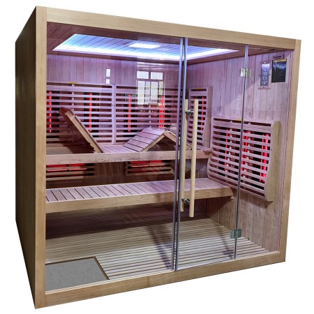 En perfekt sauna i moderne design med Tylø varmelegeme