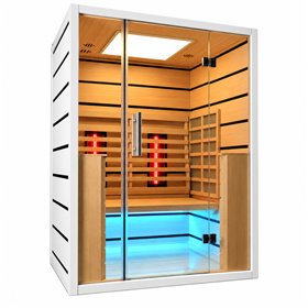 Infrarød sauna Select 2 personer - Energieffektiv sauna - A++- Infrarødt fuldt spektrum A.B.C +Mica Wave
