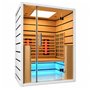 Infrarød sauna Select 2 personer - Energieffektiv sauna - A++- Infrarødt fuldt spektrum A.B.C +Mica Wave