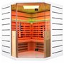 Infrarødt sauna Select hjørne - Energieffektiv sauna - A++- Infrarødt fuldt spektrum A.B.C +Mica Wave