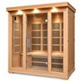 Infrarød sauna Delfi til 4 personer - Energieffektiv sauna - A++- Carbon Wave - FAR infrared