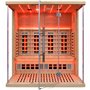 Combisauna 3 personers - Energieffektiv sauna - A++- Infrarødt fuldt spektrum A.B.C