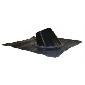 Skorstenstilbehør til saunaovnebeslag 33-45gr. Formbar, sort