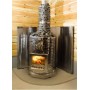 Tilbehør til en opvarmet saunaovn Narvi Radiant kappe DEL 1, 760 X 1230 mm