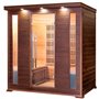 Sauna Infrarød til 3-4 personer Apollon Tourmaline 4 personer Infra-sauna til 4 personer Størrelse: 1750 x 1200 x 1900 mm Træ: C