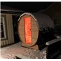 Sauna tønde i cedertræ med infrarød varme