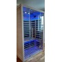 Infrarød sauna Glossy hvid glaseret farve - Energieffektiv sauna - A++- Carbon Wave - FAR infrared