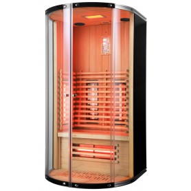Infrarød sauna Jade 110 - Energieffektiv sauna - A++- Infrarødt fuldt spektrum A.B.C + Carbon Wave