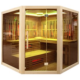 Combi sauna Vulcano Corner til 5-6 personer