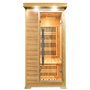 IR-sauna Apollon Turmalin1 personer H - Energieffektiv sauna - A++- Carbon Wave - FAR infrared