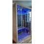 Infrarød sauna Glossy hvid glaseret farve - Energieffektiv sauna - A++- Carbon Wave - FAR infrared