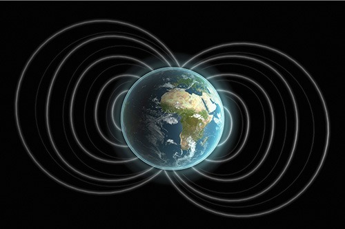 Magnetfelt, Jordens magnetfelt, infrarød madras